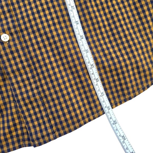 U.S. Polo Assn. Button Down Shirt Men 2XL Brown Gingham Plaid Classic Preppy - Picture 6 of 7